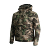 Fleece lining warm silent outdoors camouflage hooded hunting jacket