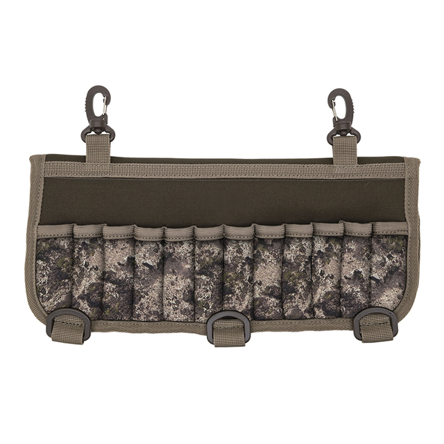 Camouflage 24 Rounds Shotgun Shell Holder Belt,Tactical Shooting Gun Bullet Belt Pouch, Waterproof Canvas Cartridge Ammunition B