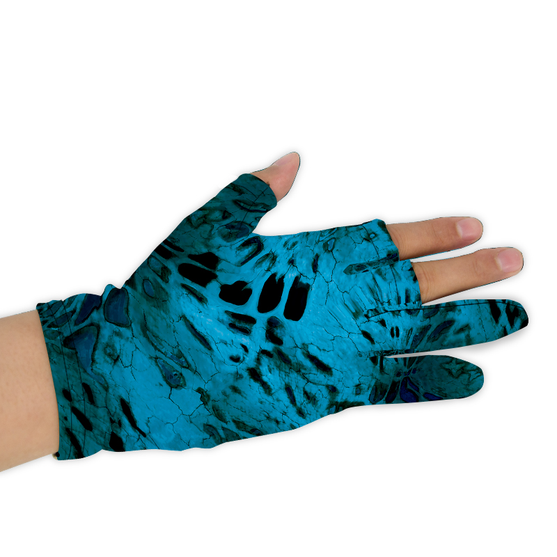Waterproof Breathable Lightweight Wear-Resistant Fishing Hunting Gloves with Three Fingerless Design
