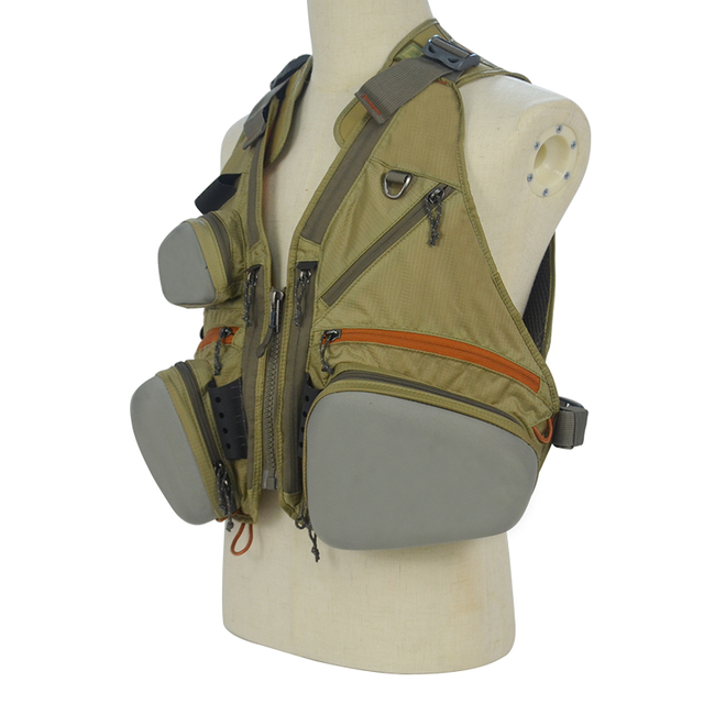 free sample Lightweight Universal Fit Fly Fishing Vest Backpack with Fly Storage Compartments and Rod Holders