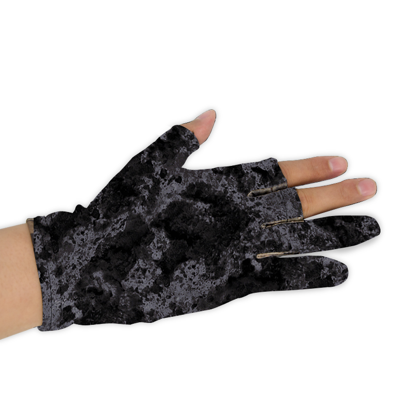 Waterproof Breathable Lightweight Wear-Resistant Fishing Hunting Gloves with Three Fingerless Design