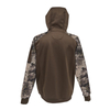 High Quality Custom Lightweight clothes Waterfowl Quarter Zip Camo Down Jacket for Hunting