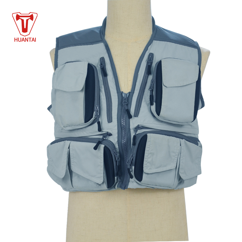 free sample Multi Pocket Waistcoat Adjustable Size Gifts for Men Women Fishing Vest