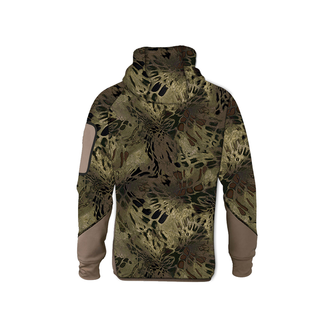 Hunting Waterproof Sweatshirt Camo with Thumb Holes in The Sleeve Hooded