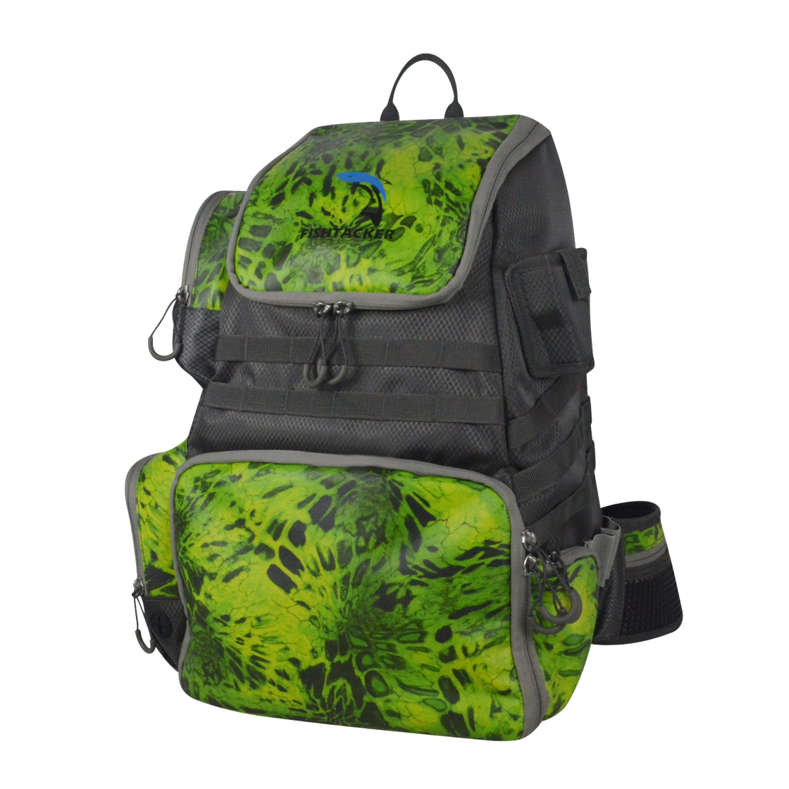 Backpack Water-Resistant Fishing Gear Bags with Rod Holder And Fishing Tackle Backpack Storage Bag