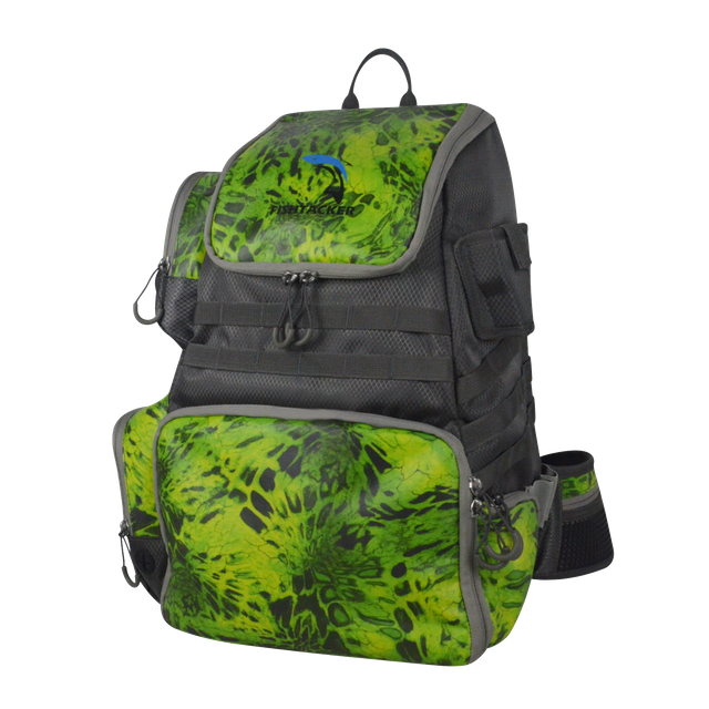 Backpack Water-Resistant Fishing Gear Bags with Rod Holder And Fishing Tackle Backpack Storage Bag