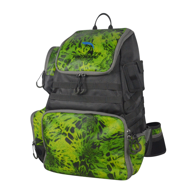 Backpack Water-Resistant Fishing Gear Bags with Rod Holder And Fishing Tackle Backpack Storage Bag