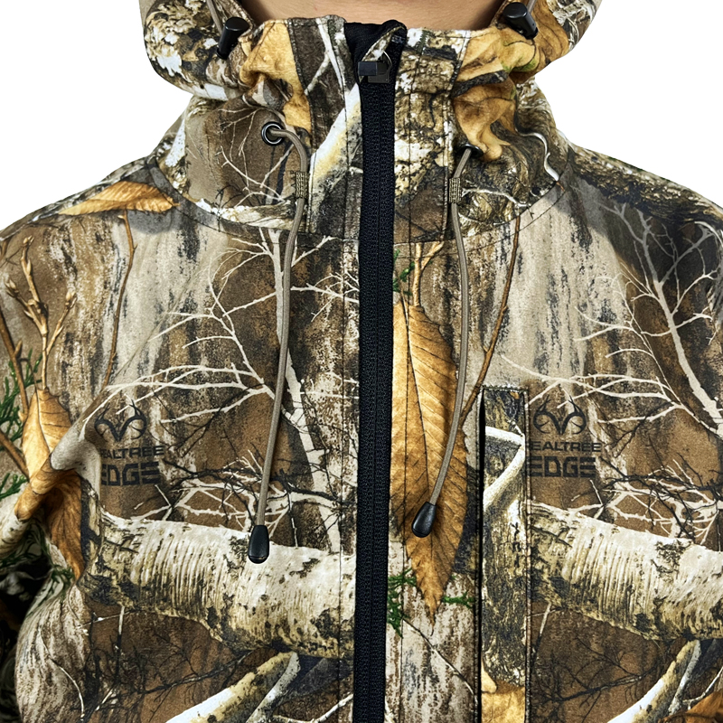 realtree camo hunting winter men wear clothes quiet waterproof hoodie jacket