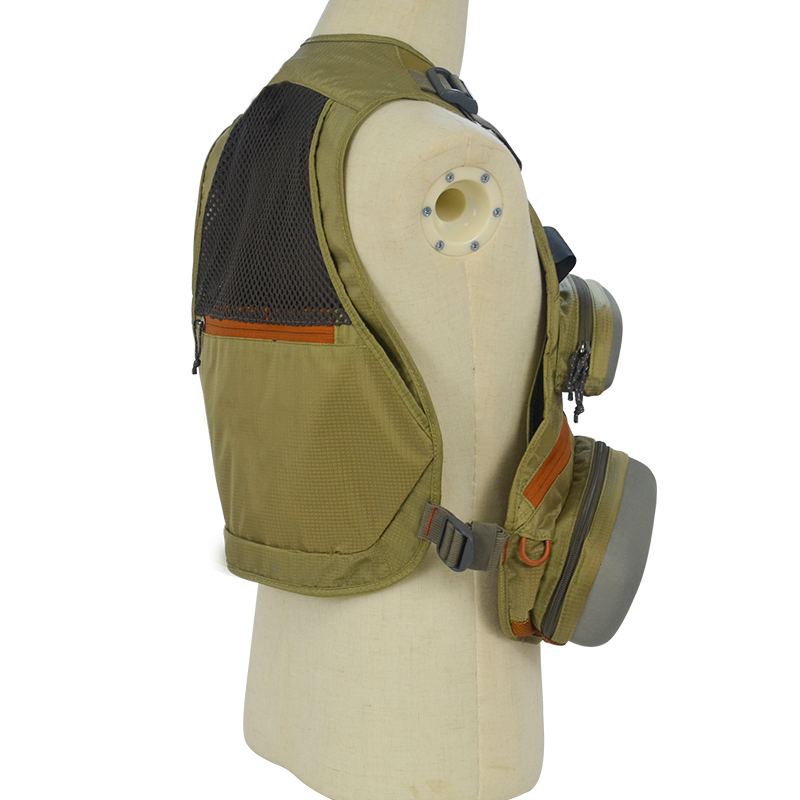 free sample Lightweight Universal Fit Fly Fishing Vest Backpack with Fly Storage Compartments and Rod Holders