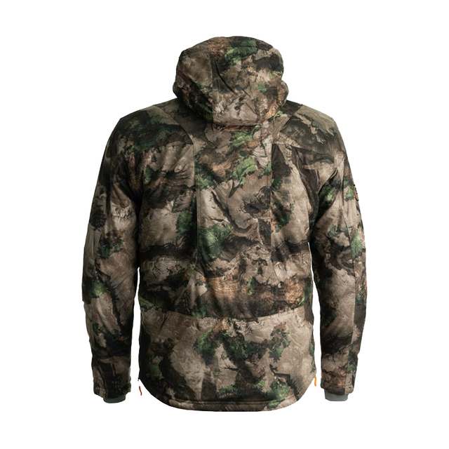Fleece lining warm silent outdoors camouflage hooded hunting jacket