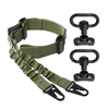 Tactical 2 Two Points Gun Sling Adjustable Strap Bungee with QD Buckles & Shoulder Protecter for Hunting Airsoft